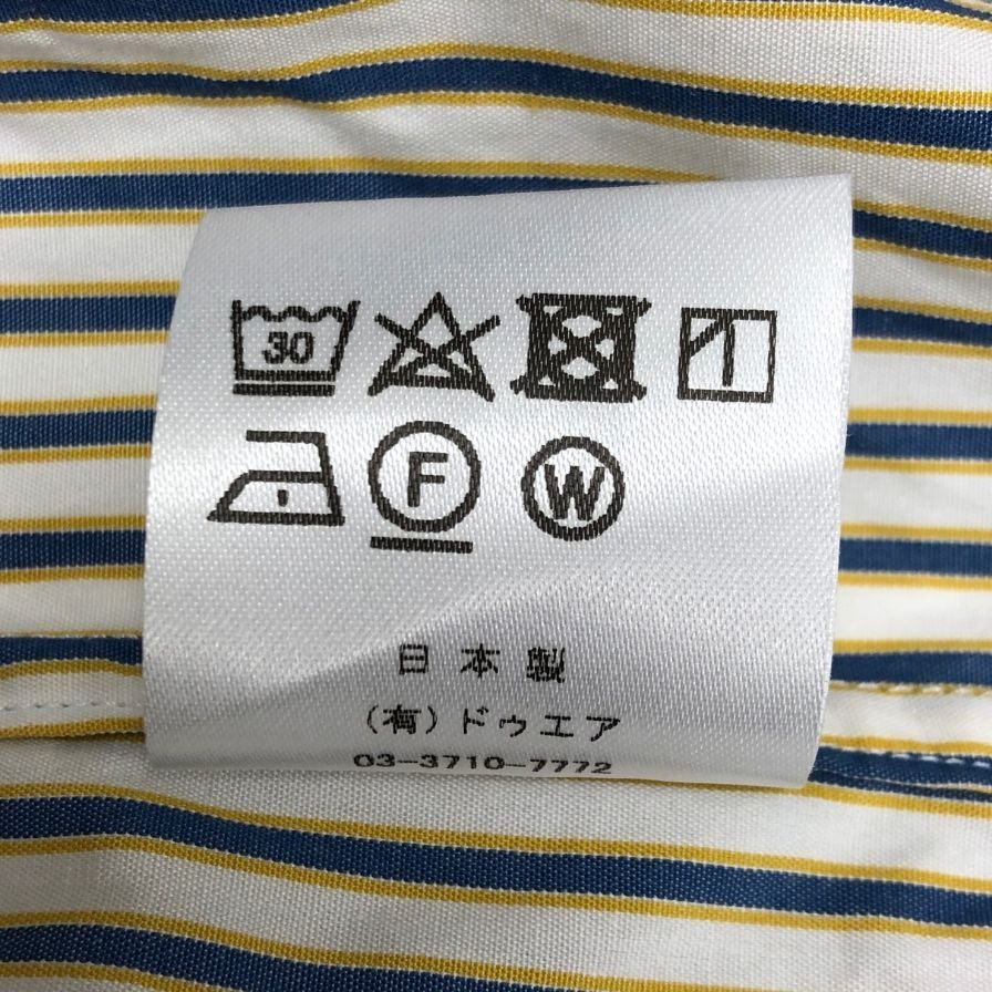 極美品◆アウトオブトラッド ダブルカフスシャツ アンソニー チェック柄 ホワイト系 メンズ サイズ2 OUT OF TRAD 【AFB45】