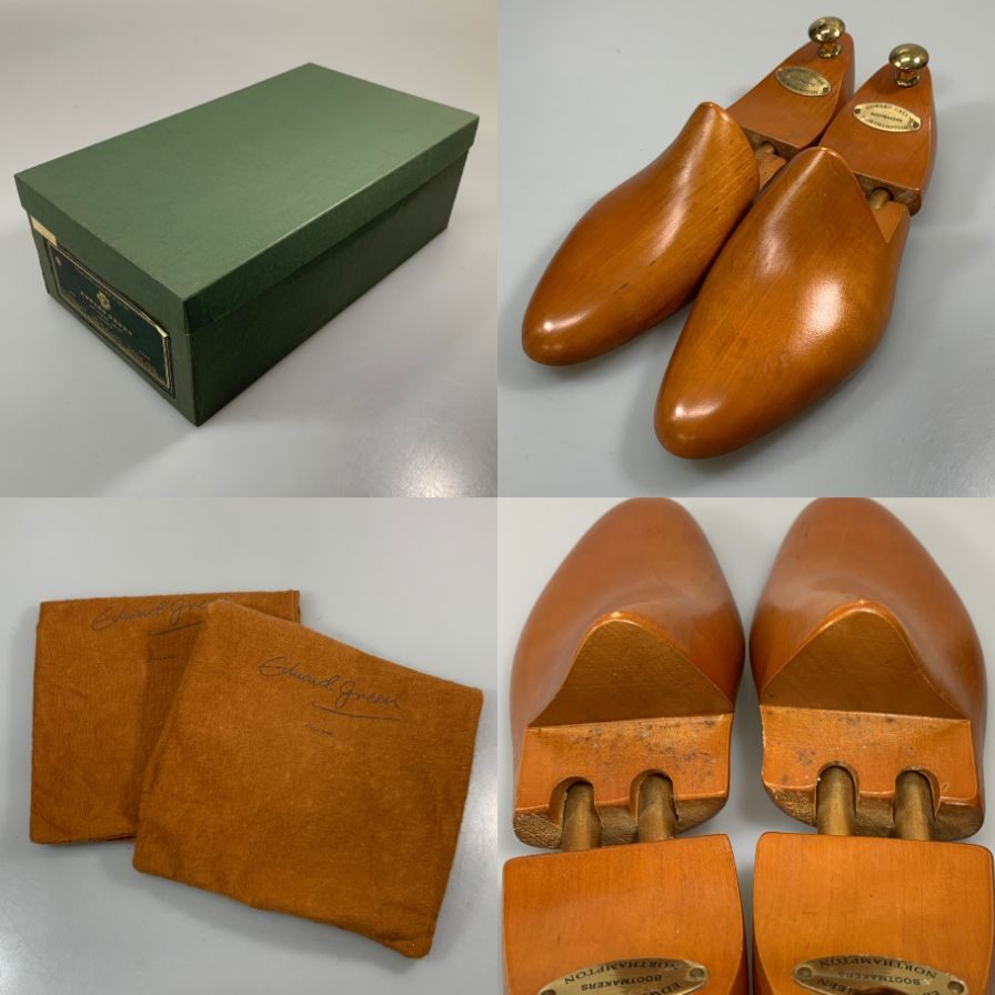 エドワードグリーン カンタベリー パンチングチップ メンズ サイズ 8ハーフ ブラウン Edward Green ビジネスシューズ 約26.5cm【LA】【中古】