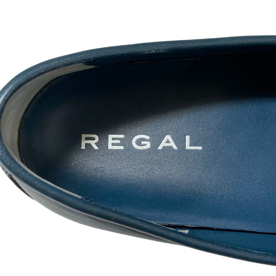 リーガル スリッポン レザー 56HR ネイビー メンズ サイズ26.5 REGAL 約26.5cm【AFD7】