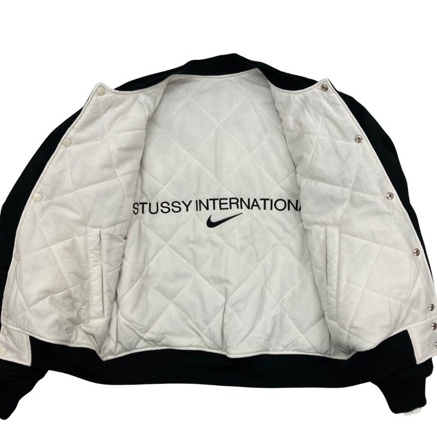 極美品◆ナイキ × ステューシー リバーシブルジャケット 23AW ナイロン ブラック メンズ サイズS NIKE x Stussy メンズ【AFA21】