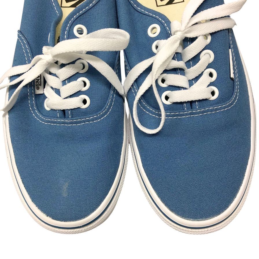 バンズ ローカットスニーカー オーセンティック キャンバス ブルー メンズ サイズ26cm VANS AUTHENTIC 約26.0cm【AFD15】