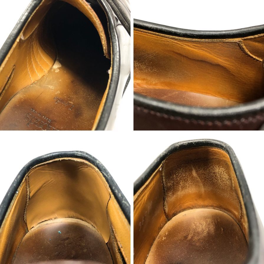 アレンエドモンズ レザーシューズ Leeds 9591 コードバン メンズ サイズ ブラウン 8D Allen Edmonds ビジネスシューズ 約26.5cm【LA】【中古】