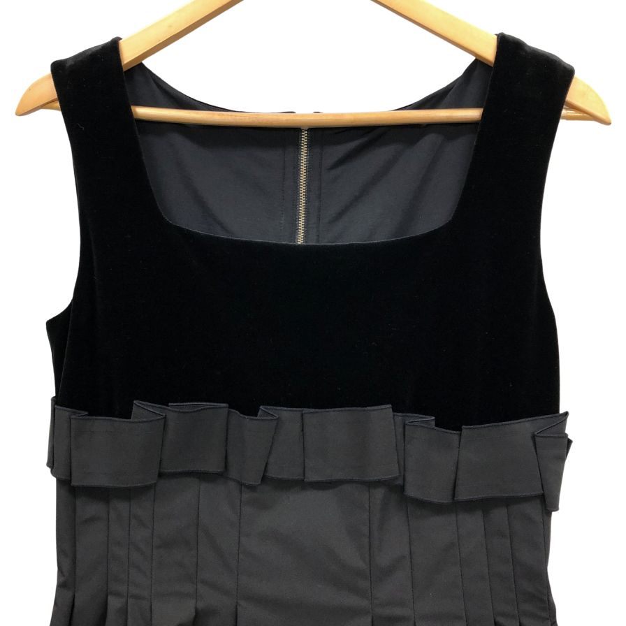 美品◆フォクシー ニューヨーク ワンピース 25153-SPSAZ54 ノースリーブ ブラック レディース サイズ42 FOXEY NEW YORK 【AFB25】
