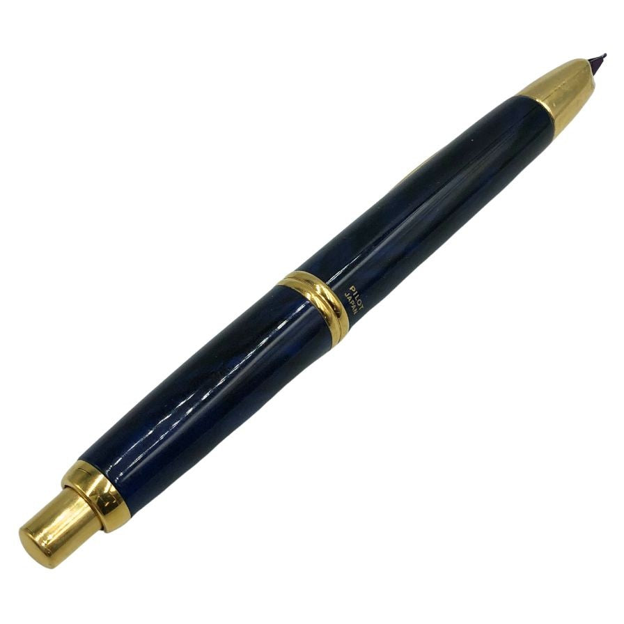 パイロット 万年筆 ノック式 キャップレス ペン先 18K ゴールド ブルー PILOT【AFI2】