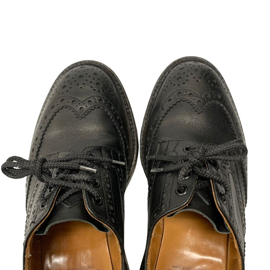 中古◆トリッカーズ レザーシューズ ダービー ブローグス ケスウィック サイズ7 メンズ ブラック 7302 Tricker's DERBY BROGUES KESWICK 約25.5cm【LA】