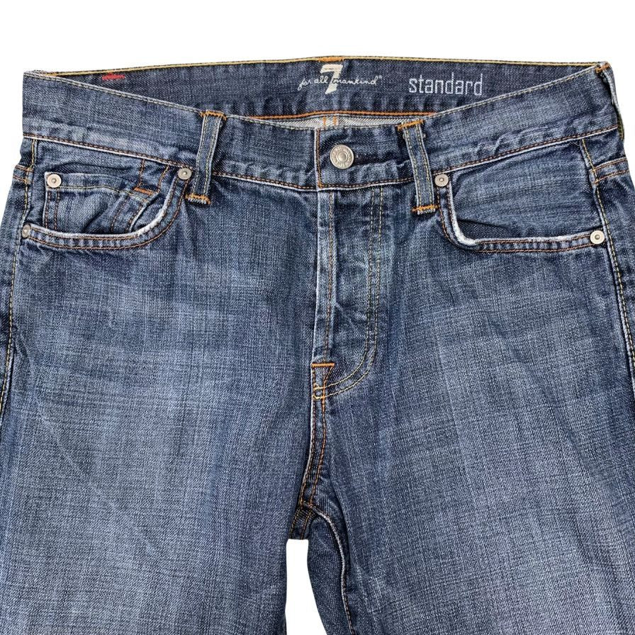 セブンフォーオールマンカインド デニムパンツ スタンダード ブルー サイズ31 ブルー 7 for all mankind 【AFB1】