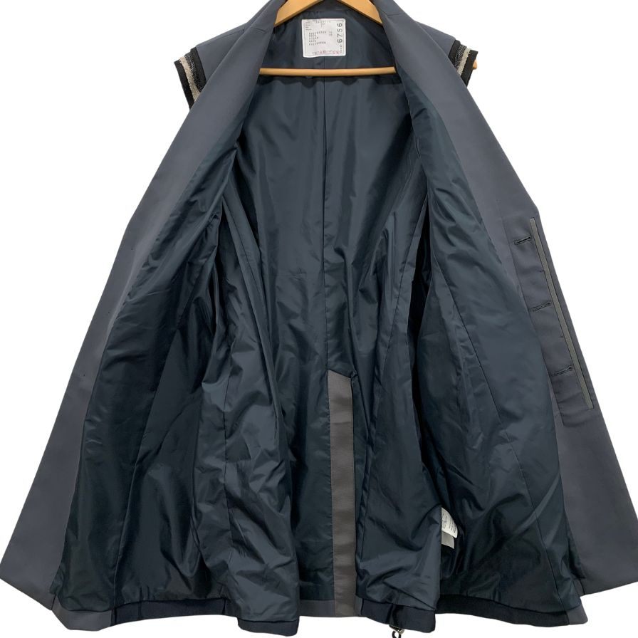 極美品◆サカイ 23AW ベスト ジレ Suiting Mix Vest 23ー06756 グレー レディース サイズ1 Sacai 【AFB30】
