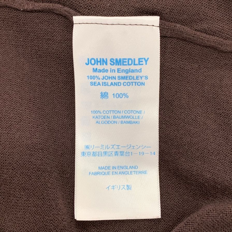 ジョンスメドレー ニットシャツ ブラウン サイズL メンズ JOHN SMEDLEY【LA】