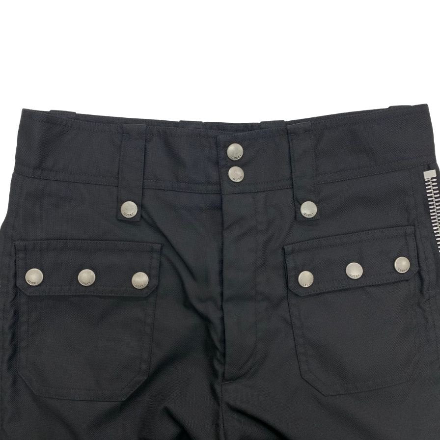 グッチ 23SS カーゴパンツ ナイロン ブラック メンズ サイズ44 メンズ 710432 GUCCI 【AFB36】