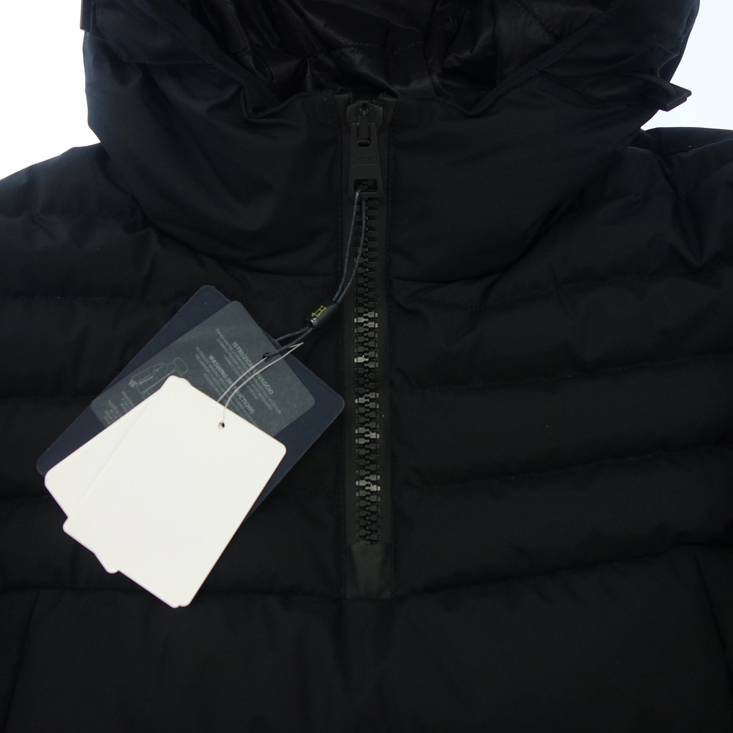 ヘルノ ラミナー プルオーバー ダウンジャケット PI045UL 11106 9300 GORE WINDSTOPPER メンズ ブラック 50 HERNO Laminar【AFA20】【中古】