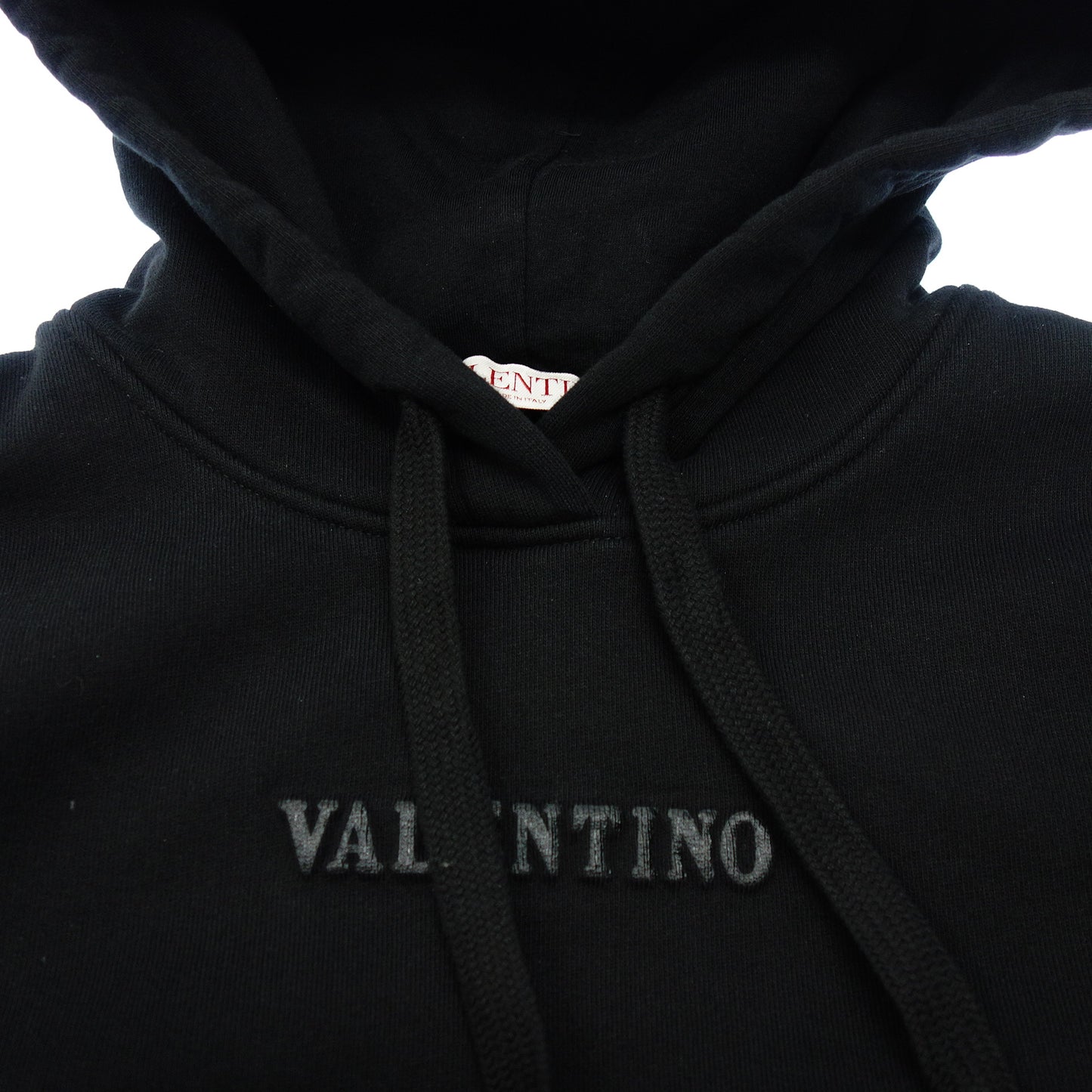 極美品◆ヴァレンティノ ロゴ パーカー フーディ サイズ S 黒 レディース VALENTINO【AFB10】