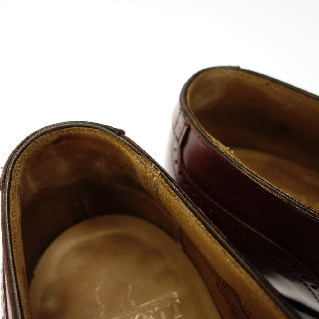 美品◆クロケット&ジョーンズ ブローギングシューズ ブラインドブローグ クリーデン メンズ 8.5 ボルドー Crockett&Jones CLIVEDEN【AFC11】