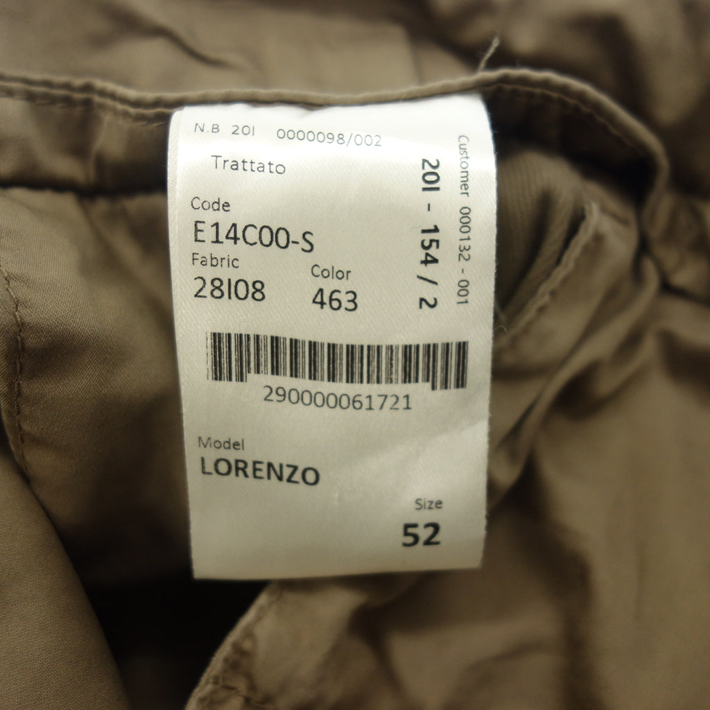 美品◆ジーティーアー カーゴパンツ LORENZO ロレンツォ コットン メンズ 茶系 サイズ52 GTA【AFB35】