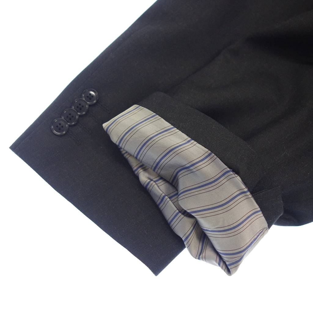 美品◆サヴィルロウ スーツ britnnia ウール メンズ ブラック系 ネーム入り サイズ104 savile row【AFB26】