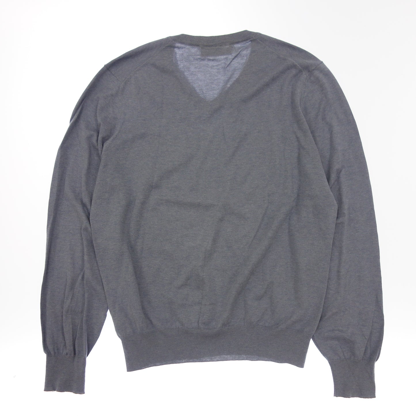 美品◆ブルネロクチネリ ニットセーター Vネック メンズ ブルー系 サイズ46 BRUNELLO CUCINELLI【AFB16】