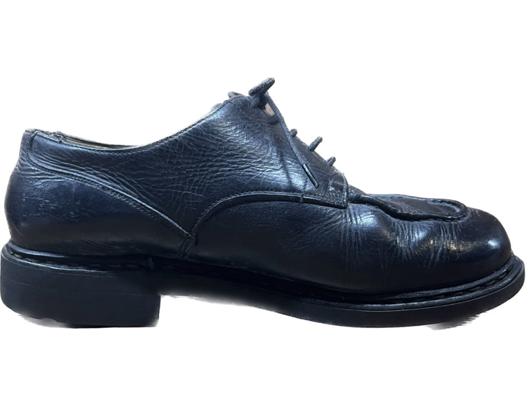 Used ◆ Paraboots Leather Shoes U Tip Chamboard Big Tag UK8 Equivalent Black PARABOOT