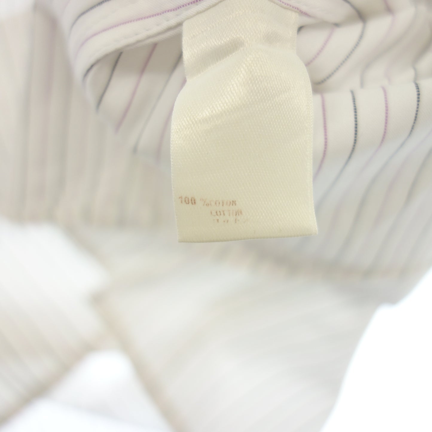 中古◆ルイヴィトン 長袖シャツ ストライプ マルチカラー 07AW サイズ43 メンズLOUIS VUITTION【AFB43】