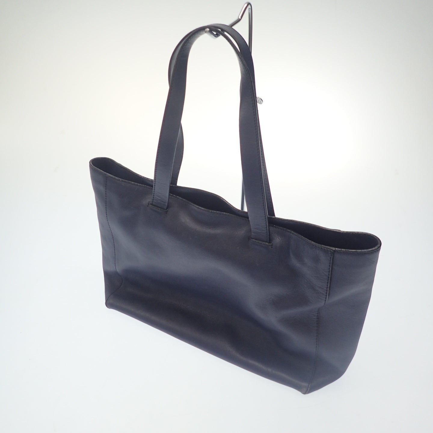 中古◆ロエベ トートバッグ イーストウエスト ブルー系 LOEWE【AFE4】