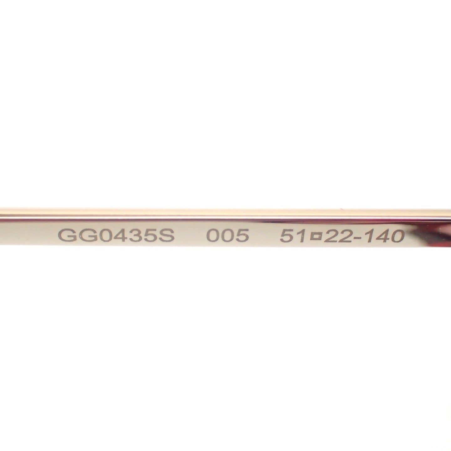 未使用◆グッチ サングラス カラーレンズ 51□22-140 GG0435S 赤 ケース付 レディース GUCCI【AFI12】
