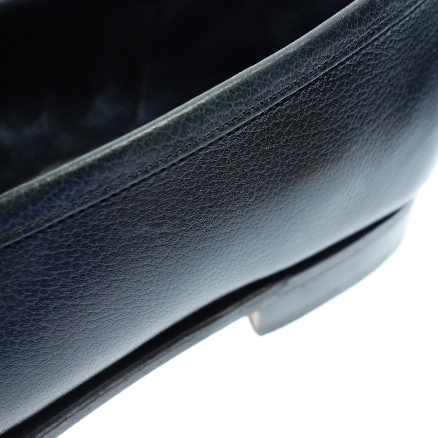 美品◆ジョンロブ レザーシューズ ローファー メンズ ネイビー サイズ8.5 LOPEZ JOHN LOBB【AFC36】