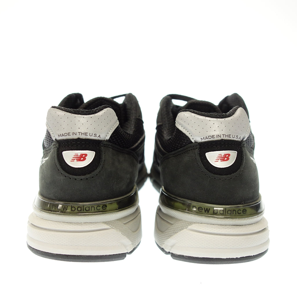 極美品◆ニューバランス ローカット スニーカー USA製 メンズ 28.0 ブラック系 M990IB4 NEW BALANCE【AFC10】