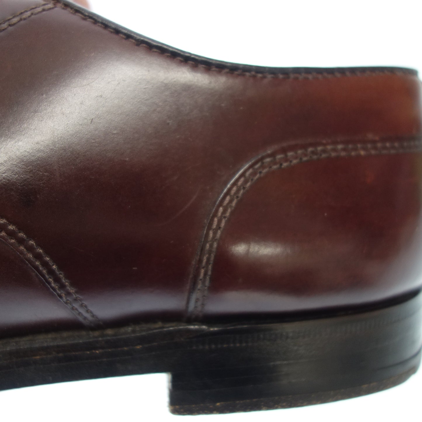 美品◆オールデン 2210 レザーシューズ Uチップ メンズ 7.5 茶 Alden【AFC47】