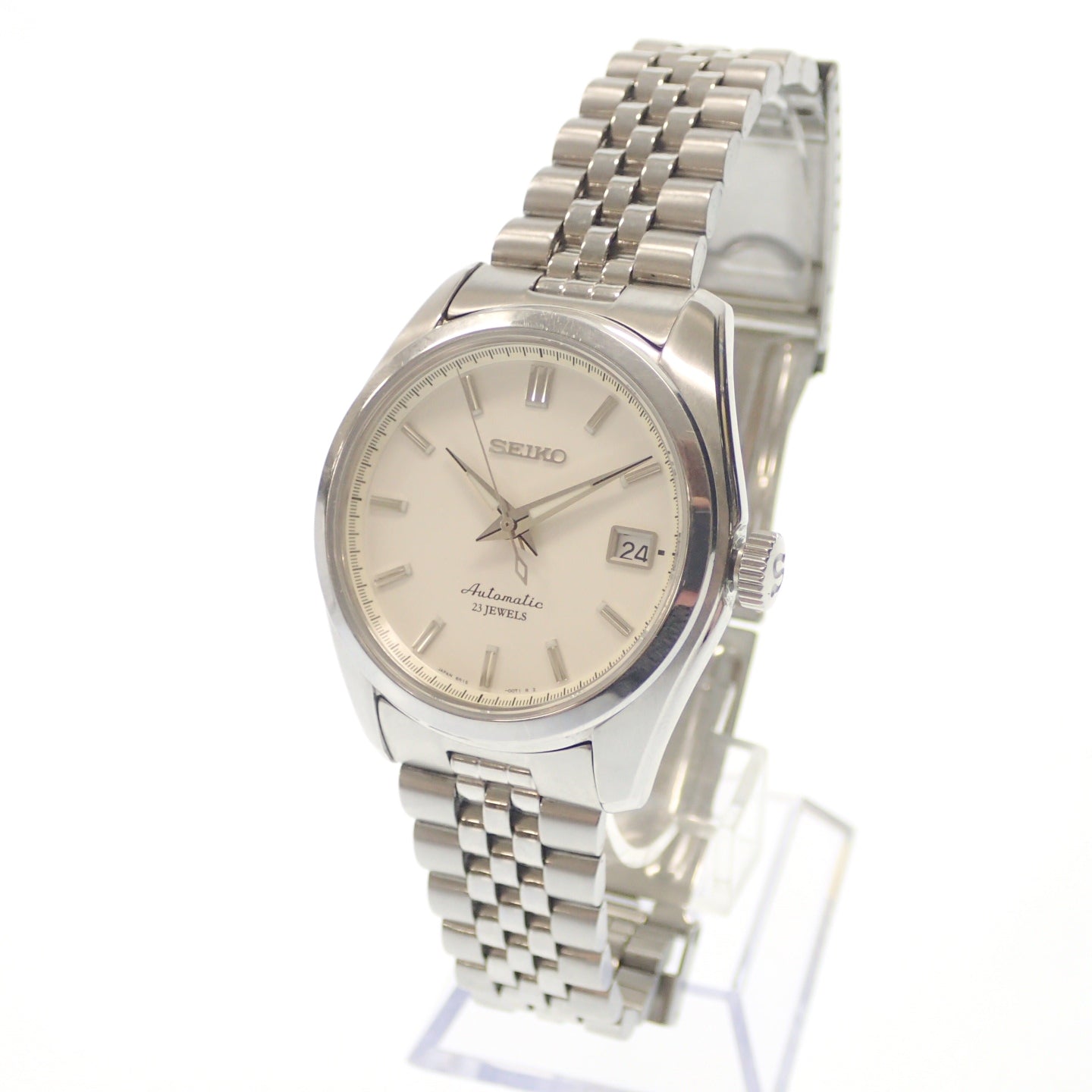 Good condition ◆ Seiko mechanical watch automatic winding SARB035 6R15-00C1  White dial Silver with box SEIKO [AFI19]