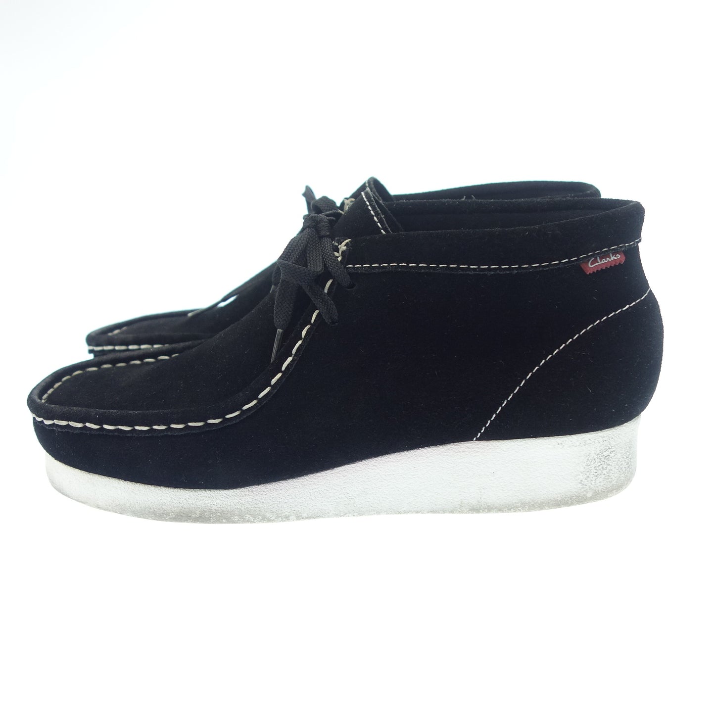 クラークス シューズ パドモア スエード 30588 メンズ ブラック 8.5 CLARKS【AFD7】【中古】
