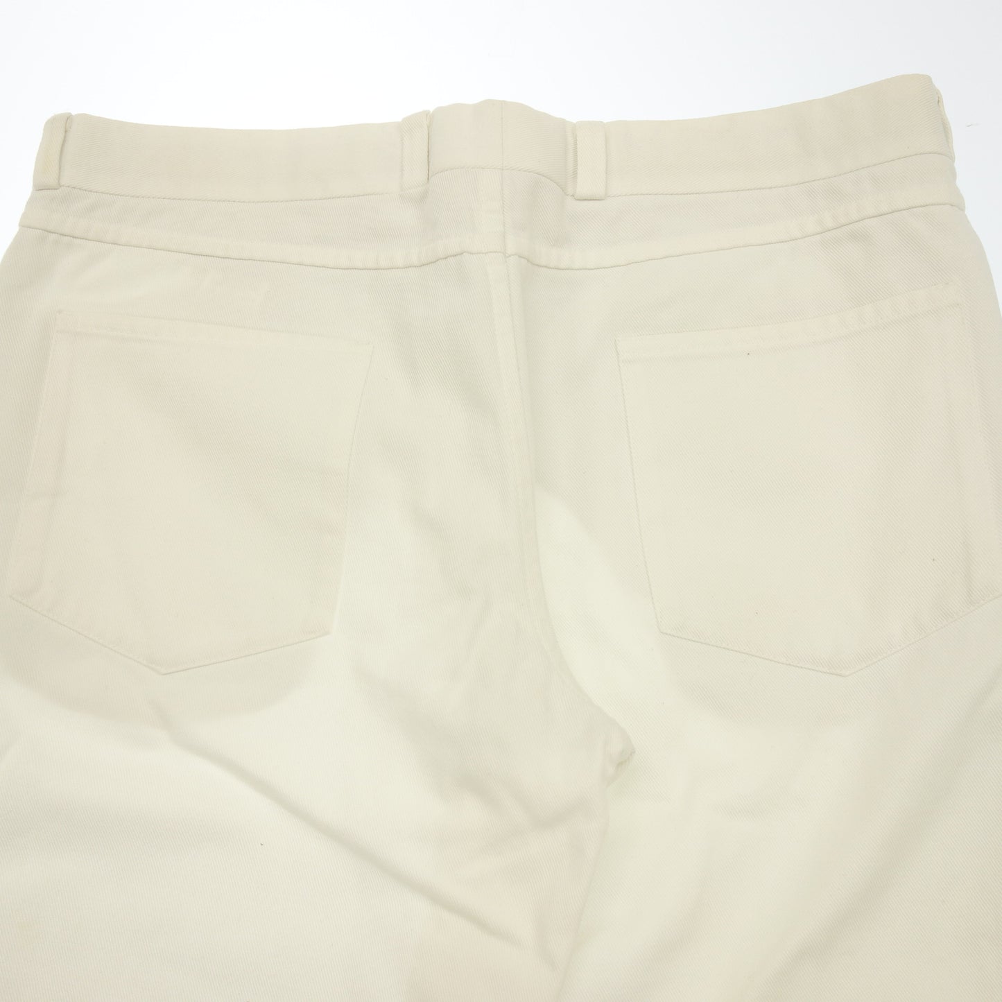 中古◆エルメス デニムパンツ コットン メンズ ホワイト サイズ44 HERMES【AFB24】