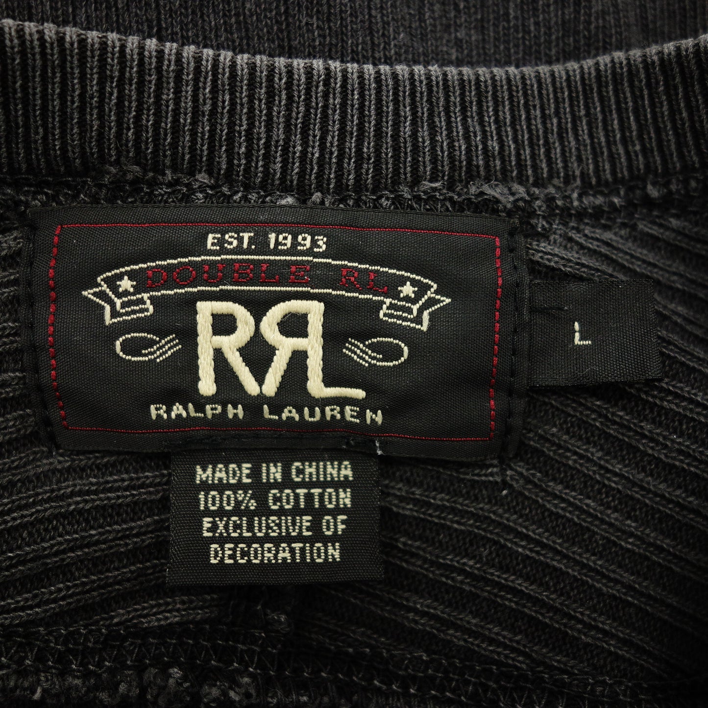 ダブルアールエル ラルフローレン サーマル トップス メンズ グレー L RRL【AFB29】【中古】
