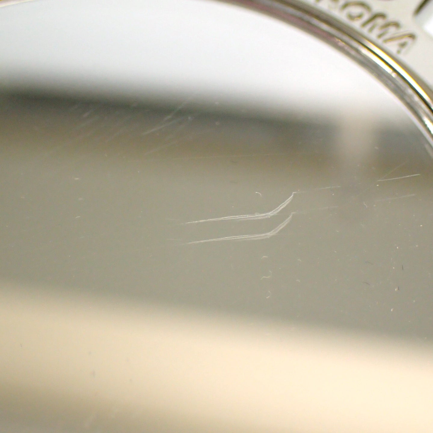 美品◆フェンディ 手鏡 ミラー バッグチャーム キーホルダー レザー 青系 FENDI【AFI8】