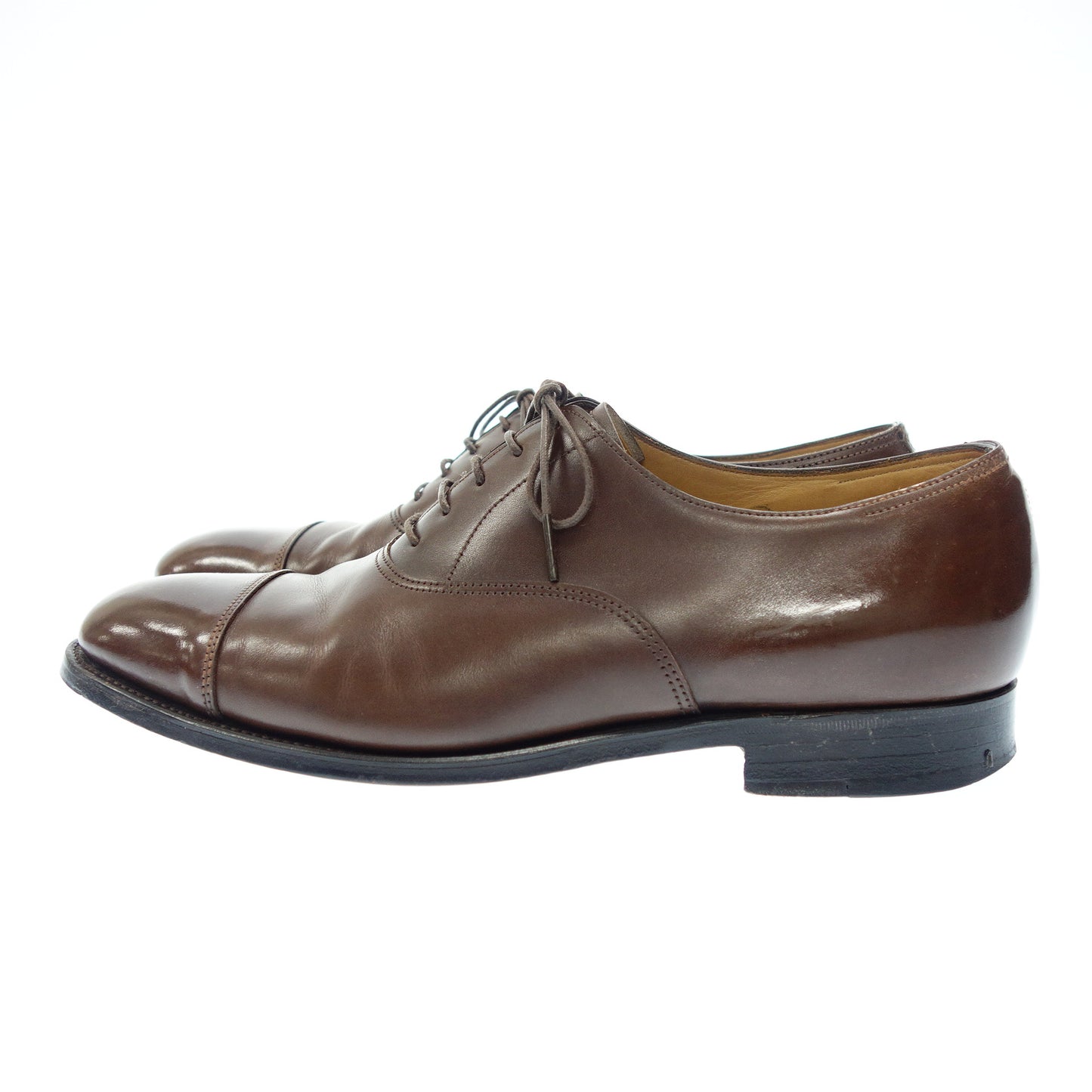 美品◆ジョンロブ レザーシューズ ストレートチップ CITY 8695ラスト メンズ ブラウン系 サイズ7 JOHN LOBB【AFC33】
