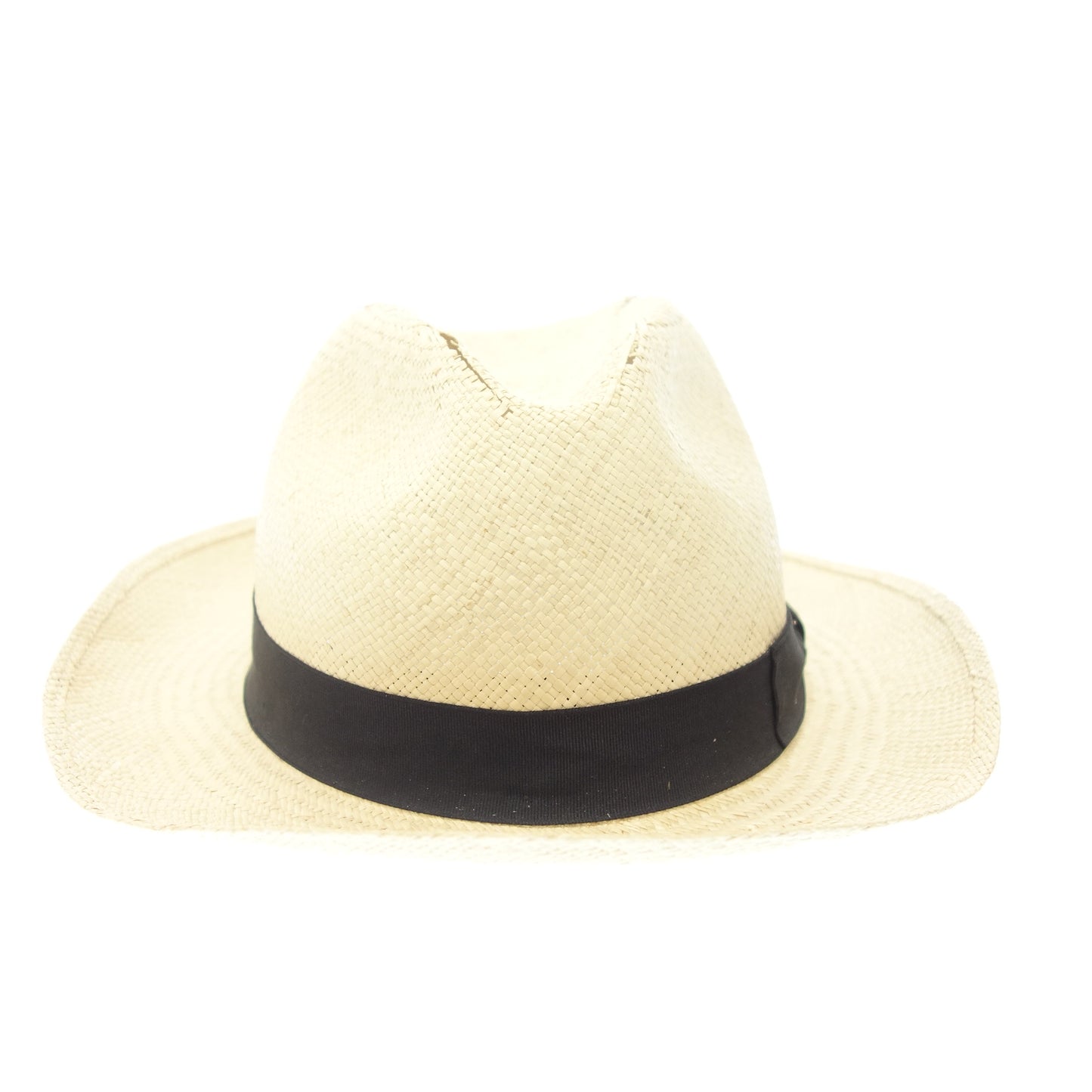 中古◆ボルサリーノ パナマハット ベージュ サイズ62 Borsalino【AFI1】