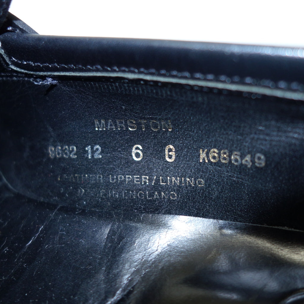 美品◆クロケット&ジョーンズ ローファー レザーシューズ MARSTON メンズ サイズ6 黒 CROCKETT&JONES【AFC23】