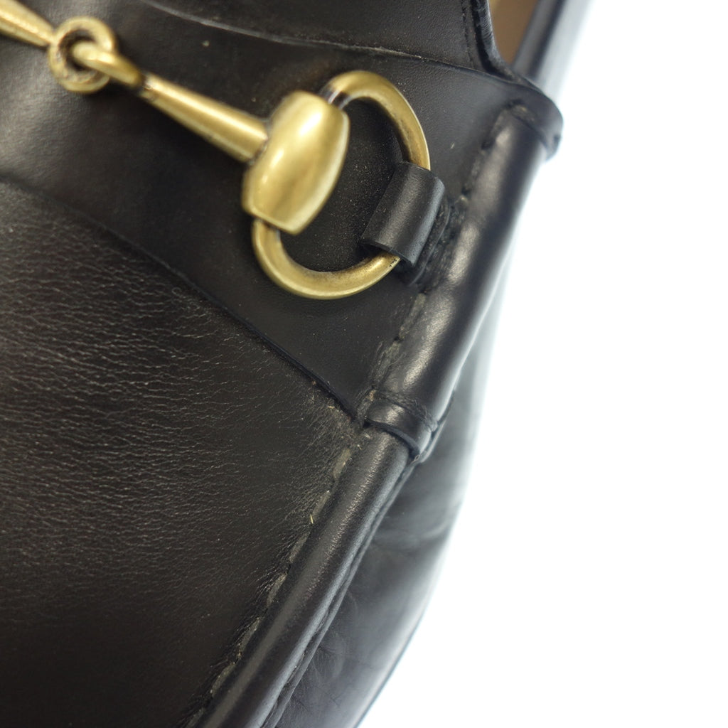 美品◆グッチ ローファー ホースビット 1953コレクション メンズ UK6.5 ブラック GUCCI【LA】