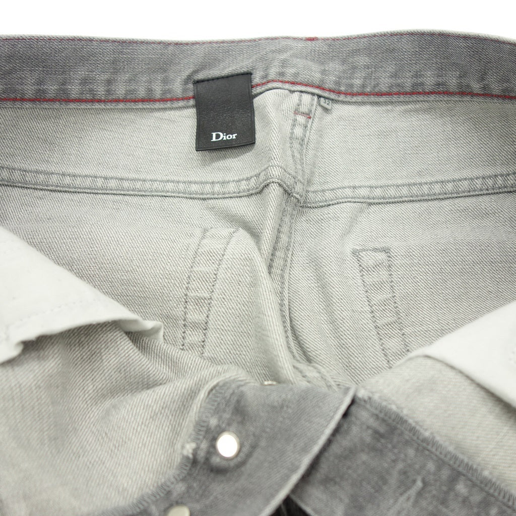 中古◆ディオール デニムパンツ メンズ グレー サイズ32 763D064TX997 DIOR【AFB25】