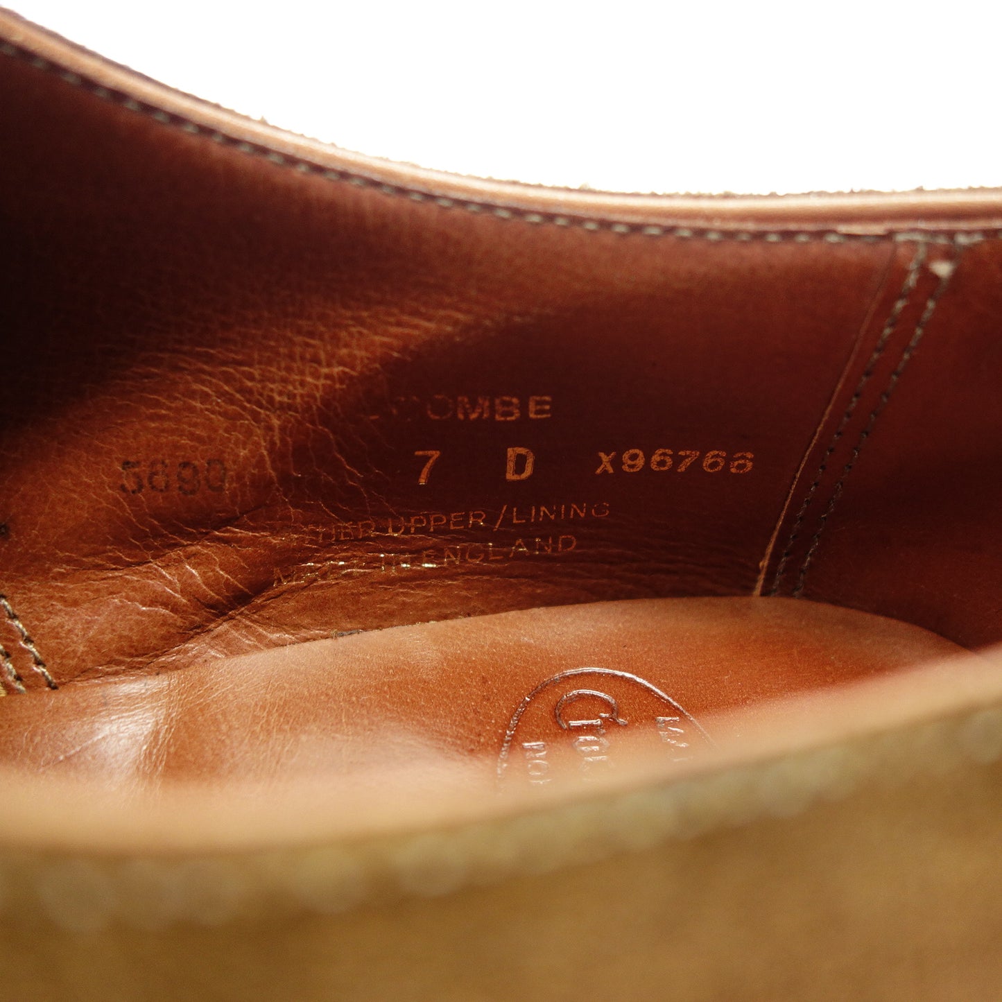 美品◆クロケット&ジョーンズ レザーシューズ ハンドグレードライン MELCOMBE 内羽根 スエード メンズ ブラウン系 サイズ7D Crockett&Jones【AFC33】