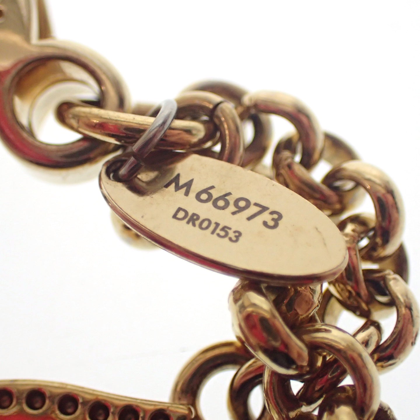 ルイヴィトン キーホルダー モノグラムフラワー M66973 ゴールド×紫系 LOUIS VUITTON【AFI11】【中古】