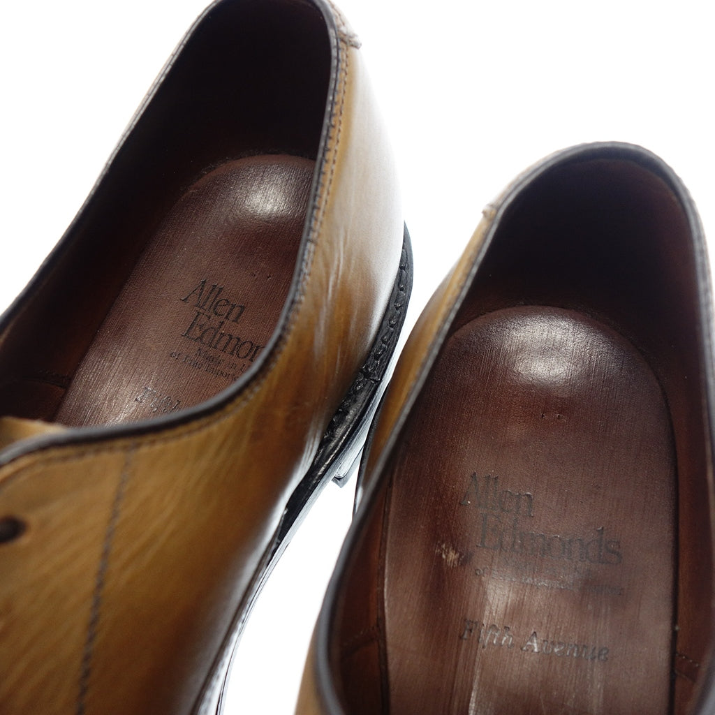 美品◆アレン エドモンズ レザーシューズ ストレートチップ 5706 メンズ 8.5 ブラウン ALLEN EDMONDS【AFD6】