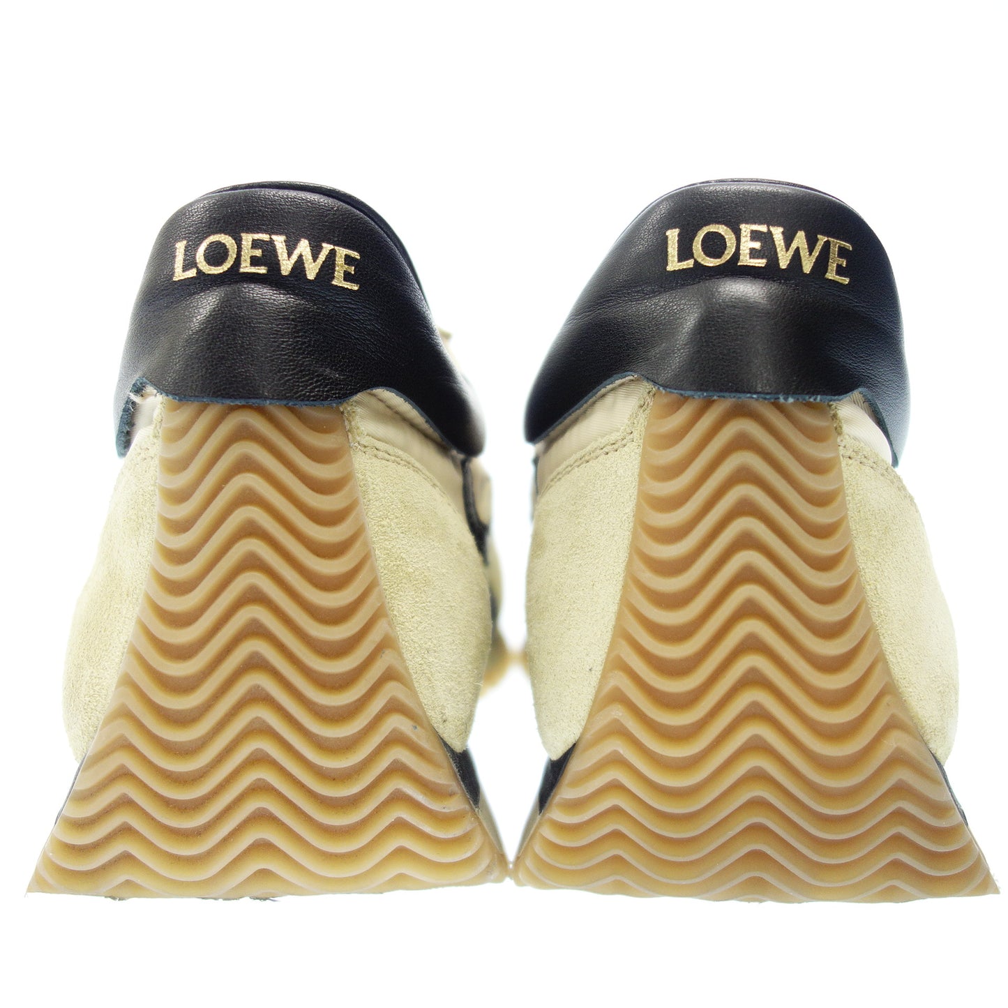 美品◆ロエベ レザースニーカー フローランナー アナグラム メンズ 39 茶系 LOEWE【AFC2】