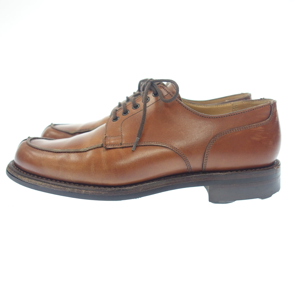 中古◆クロケット&ジョーンズ Uチップ レザーシューズ ウェックスフォード メンズ ブラウン サイズ6E Crockett&Jones WEXFORD【AFC44】