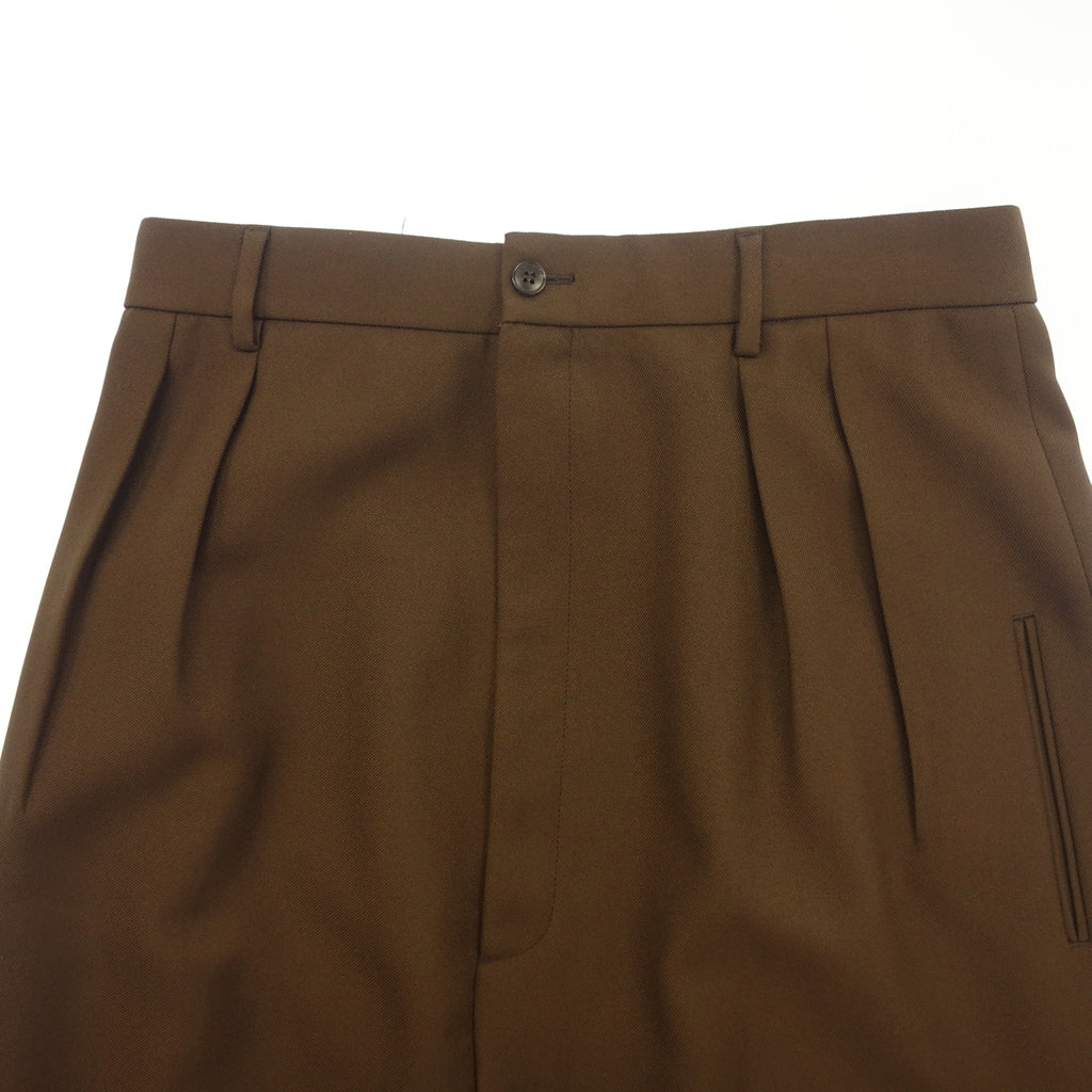 中古◆グッチ ワイドレッグ パンツ ショルダーループ付 レディース ブラウン サイズ不明 GUCCI 【AFB19】