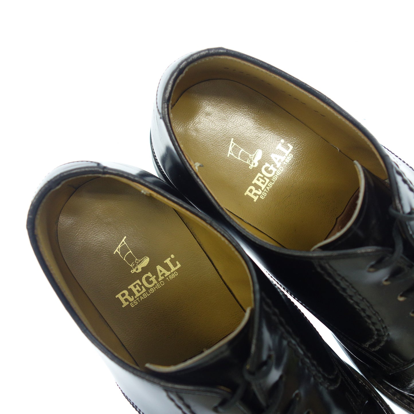リーガル レザーシューズ プレーントゥ メンズ 24 黒 REGAL【AFC26】【中古】