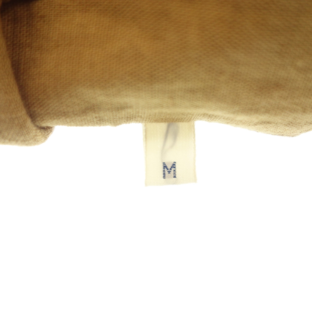 美品◆ジャンネット シャツ 長袖 ウォッシング ディヴィジョン スリムフィット コットン&リネン メンズ ブラウン サイズM GIANNETTO WASHING DIVISION SLIM FIT【AFB51】