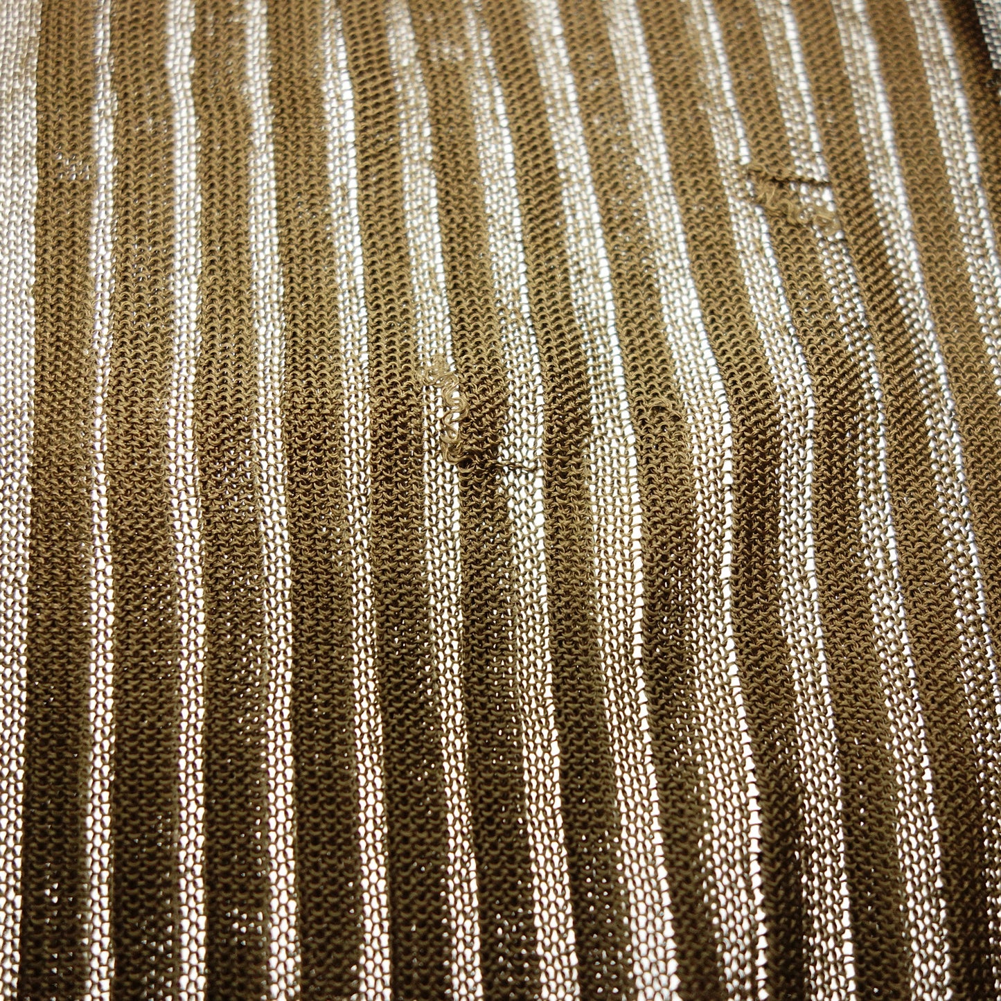 美品◆グッチ ニットトップス ノースリーブ リボン レディース ブラウン サイズL GUCCI【AFB34】