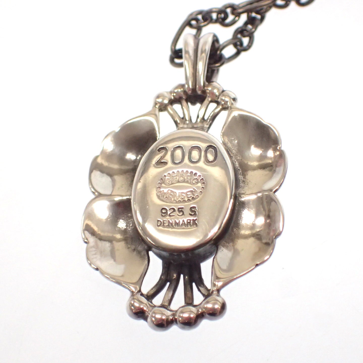 ジョージジェンセン ネックレス ヘリテージ 2000年 イヤーペンダント SV925 シルバー 箱付き Georg Jensen【AFI15】【中古】