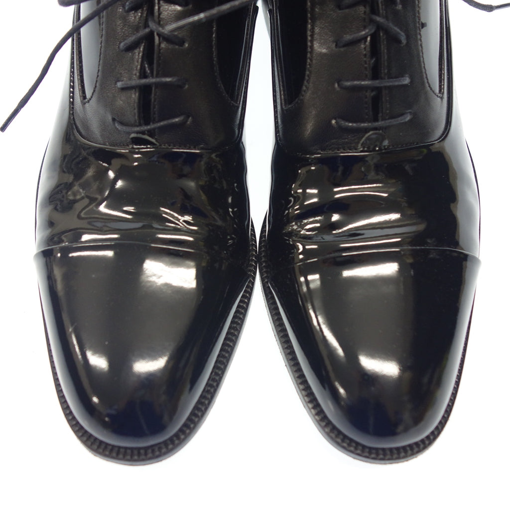 美品◆ジョンストンマーフィー レザーシューズ ストレートチップ パテントレザー メンズ ブラック サイズ9.5 JOHNSTON&MURPHY【AFD9】