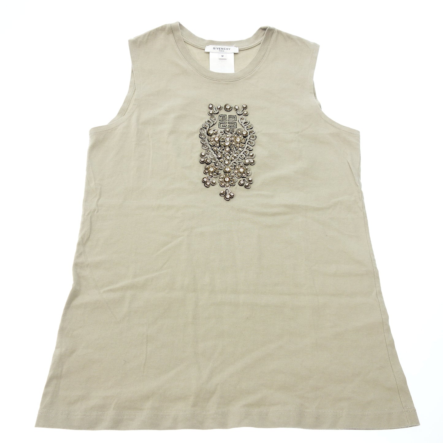 ジバンシー ノースリーブ ビジュー レディース ベージュ M GIVENCHY【AFB13】【中古】