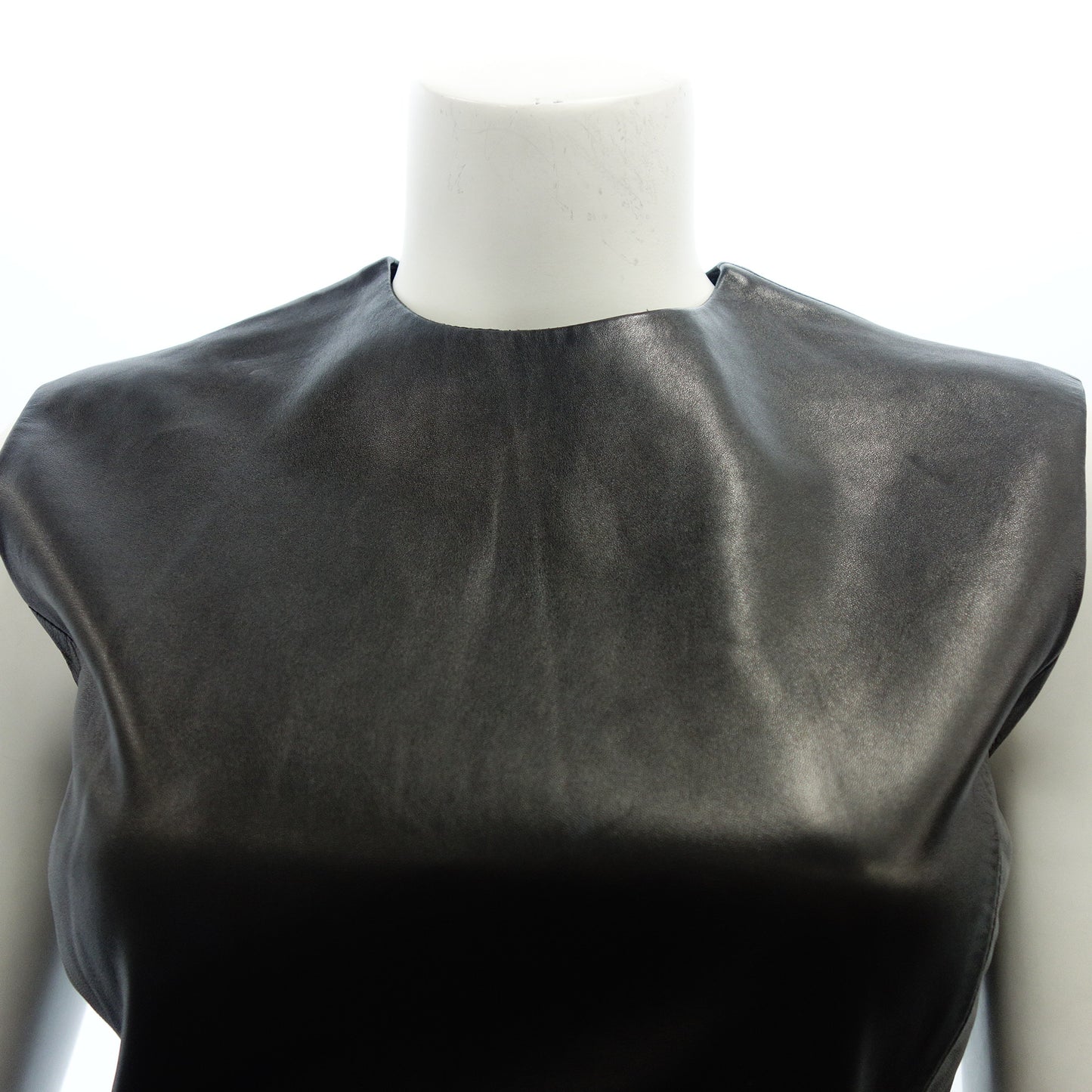 クリスチャンディオール ラムレザー チュニック レディース ブラック 40 Christian Dior【AFG1】【中古】