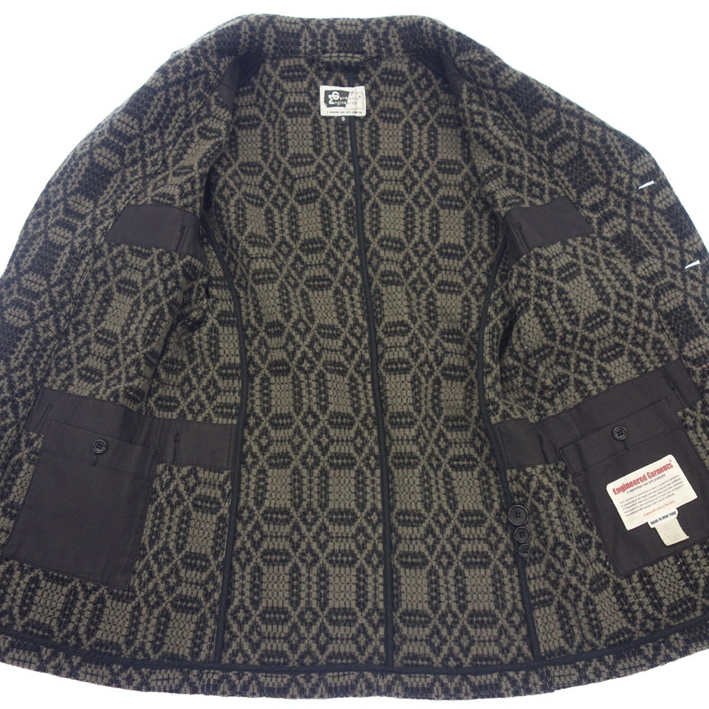 美品◆エンジニアドガーメンツ ベッドフォードジャケット グレー ウール エンブロイダリー メンズ サイズS ENGINEERED GARMENTS【AFB5】